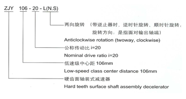 ZJY300齒輪減速機安裝尺寸